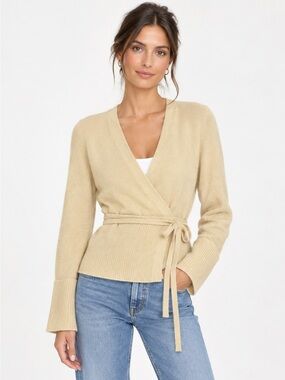 Goop G. label Natalie 100%
Cashmere Wrap Sweater NEW